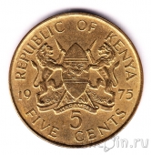 Кения 5 центов 1975
