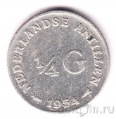 Нидерландские Антиллы 1/4 гульдена 1954