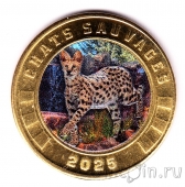 Остров Тромлен 3 франка 2025 Дикие кошки: Бенгальская кошка