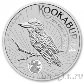 Австралия 1 доллар 2025 Кукабарра. 35 лет выпуска