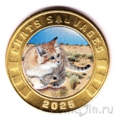 Остров Тромлен 3 франка 2025 Дикие кошки: Кошка