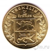 Остров Тромлен 3 франка 2025 Дикие кошки: Кошка