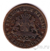 Нассау 1 крейцер 1862