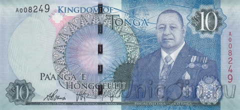 Тонга 10 паанга 2015