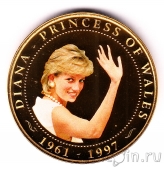 Острова Кука 1 доллар 2009 Принцесса Диана (3)
