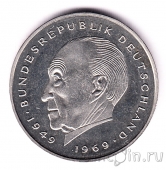 ФРГ 2 марки 1978 Конрад Аденауэр (J)
