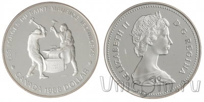 Канада набор 7 монет 1988 Proof с серебряным долларом