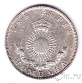 Момбаса 1 рупия 1888