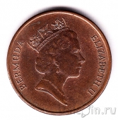 Бермуды 1 цент 1996