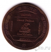 Британские Виргинские острова 5 долларов 2004 125 лет почтовой марке