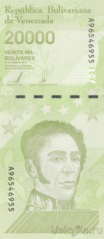 Венесуэла 20000 боливаров 2019