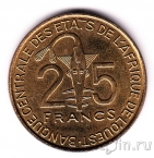 Западноафриканские штаты 25 франков 2012