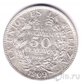 Боливия 50 сентаво 1909