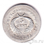Колумбия 5 сентаво 1878