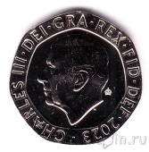 Великобритания 20 пенсов 2023