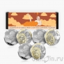 Соломоновы острова набор 3 монеты 50 центов 2025 Боги Олимпа