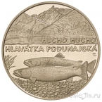 Словакия 5 евро 2025 Дунайский лосось