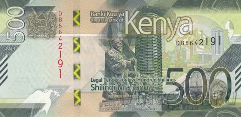 Кения 500 шиллингов 2024