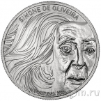 Португалия 5 евро 2025 Симона де Оливейра