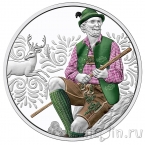 Австрия 10 евро 2025 Тирольские кожаные штаны (серебро, proof)
