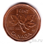 Канада 1 цент 1992 125 лет Конфедерации (1867-1992)