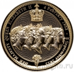 Ниуэ 1 доллар 2025 Пять портретов королевы Елизаветы II