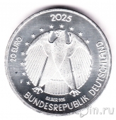 Германия 20 евро 2025 Элли Хойс-Кнапп
