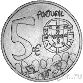 Португалия 5 евро 2024 Знание