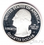США 25 центов 2010 Hot Springs (S, серебро)