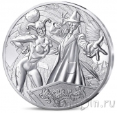 Франция 10 евро 2025 Джокер и Харли Квинн