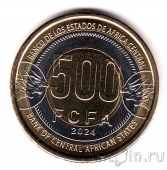 Центральноафриканские штаты 500 франков 2024