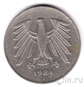 ФРГ 5 марок 1984 (J)