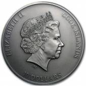Острова Кука 10 долларов 2015 Волк