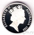 Австралия 10 долларов 1989 Кукабарра (Пьедфорт)