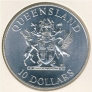 Австралия 10 долларов 1989 Квинсленд (в буклете)