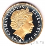 Каймановы острова 5 долларов 2006 80 лет Королеве