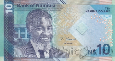 Намибия 10 долларов 2025 (новый тип)
