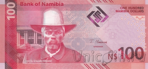 Намибия 100 долларов 2025 (новый тип)