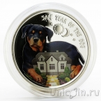 Македония 100 денари 2018 Год собаки