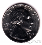 США 25 центов 2025 Теннисистка Алтея Гибсон (S)