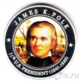 Либерия 5 долларов 2010 Джеймс Полк