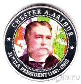 Либерия 5 долларов 2010 Честер Артур