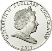 Острова Кука 5 долларов 2011 Маугли