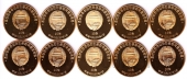 КНДР набор 10 монет 10 вон 2016 Этнография
