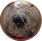 Бермуды 25 центов 2011 Синяя птица