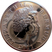 Бермуды 25 центов 2011 Синяя птица