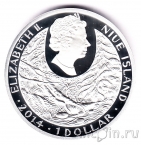 Ниуэ 1 доллар 2014 Волк