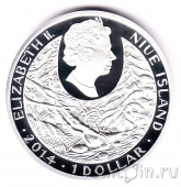 Ниуэ 1 доллар 2014 Волк