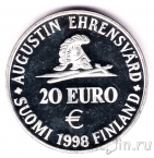 Финляндия 20 евро 1998 250 лет Свеаборгу