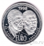 Франция 20 евро 1998 Шарль де Голль и Конрад Аденауэр